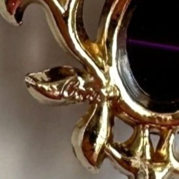 Vintage Coro Necklace, Purple Cabochon Statement Necklace, Mid Century Signed Je - Picture 5 of 8